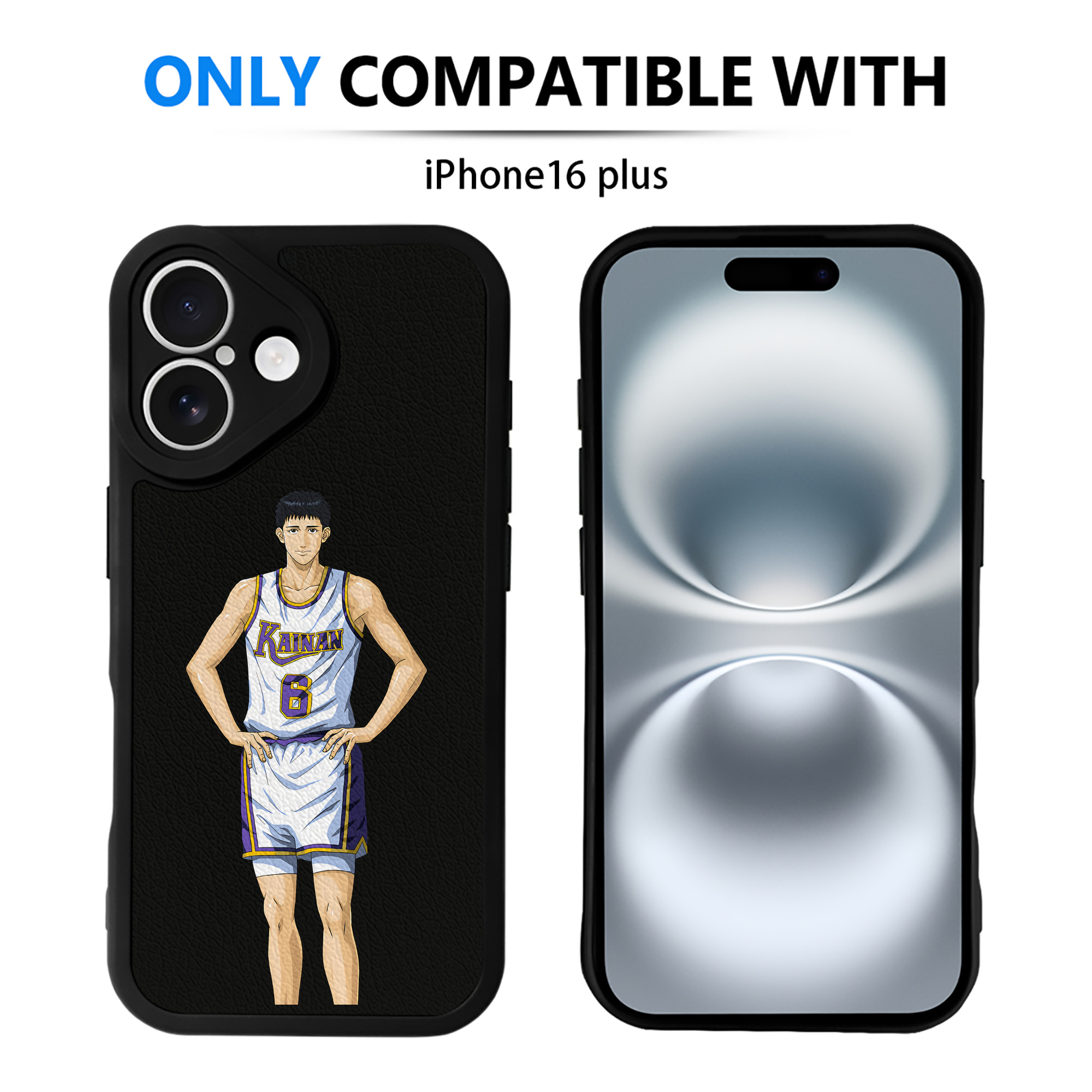 （画像用） SLAM DUNK／スラムダンク 【iPhone 16シリーズ対応】シリコンスマホケース（レザー調） 材質：シリコン